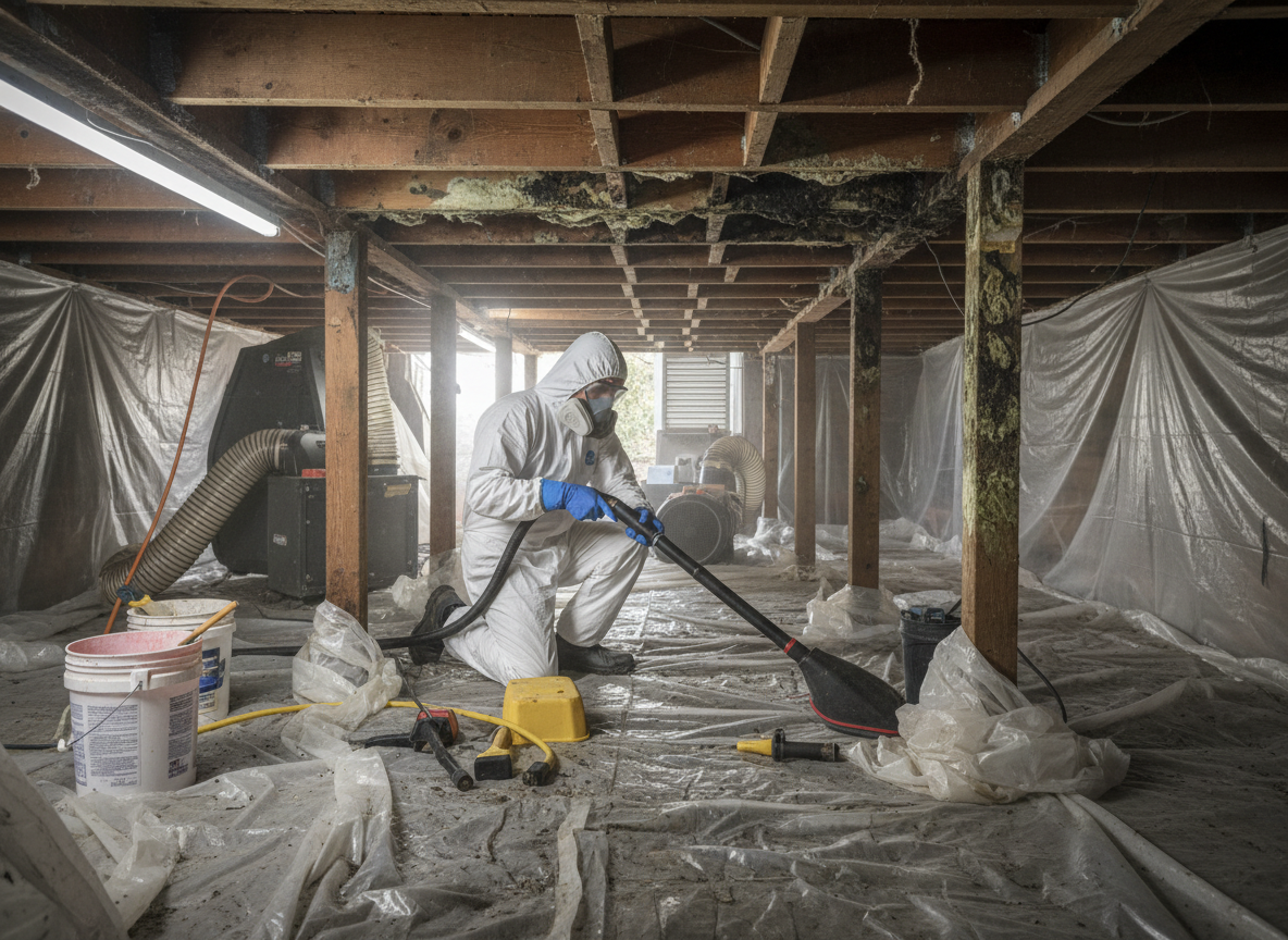 crawl space mold removal in Tujunga