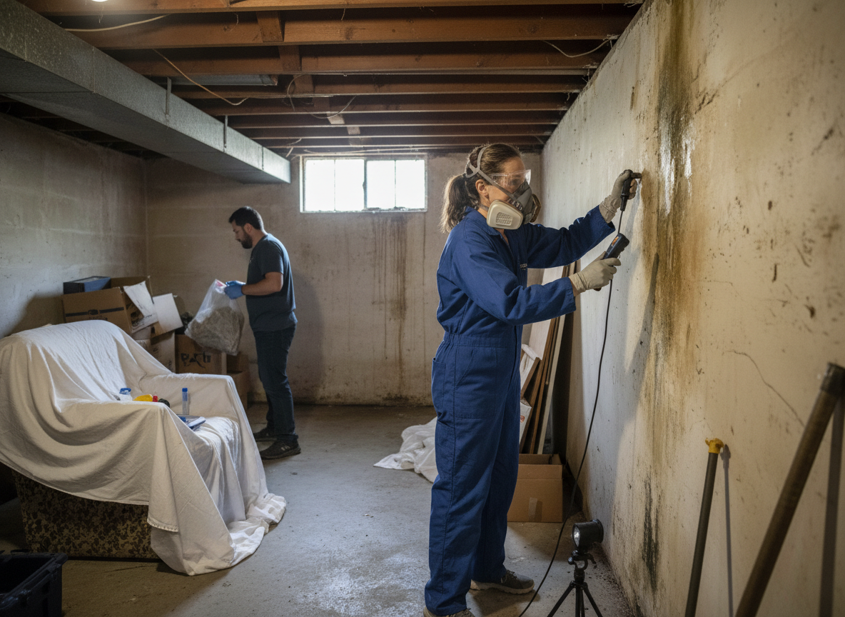 Home mold inspection in Tujunga
