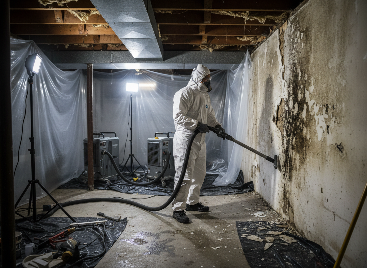 water damage mold remediation in Tujunga